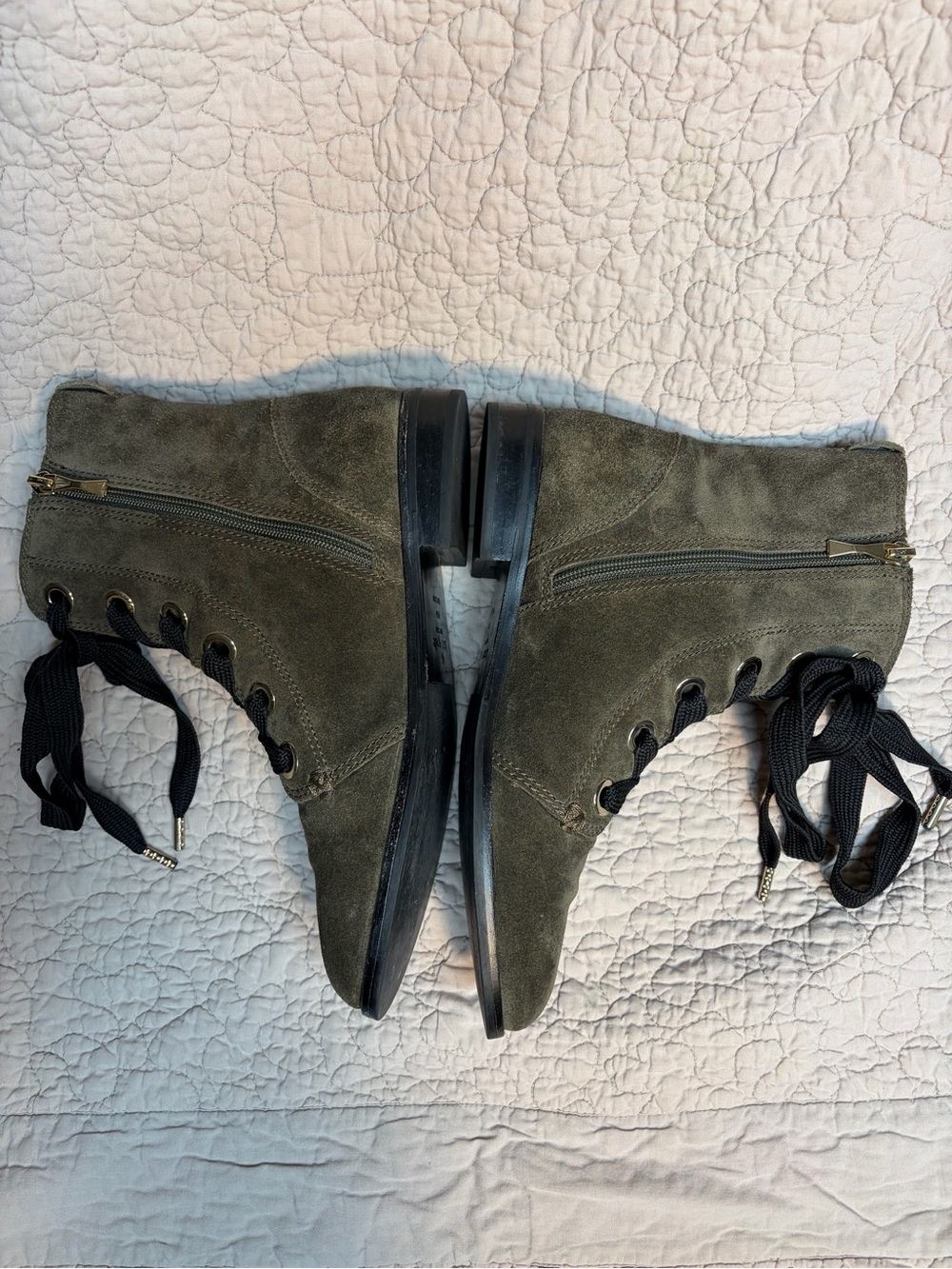 Kate Spade Olive Green Raquel Combat Boots